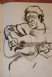 Murray Grimsdale,charcoal on paper.