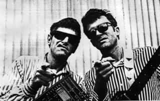 Aurthur Baysting and Otis Mace publicity photo for 1991 Student Orientation tour